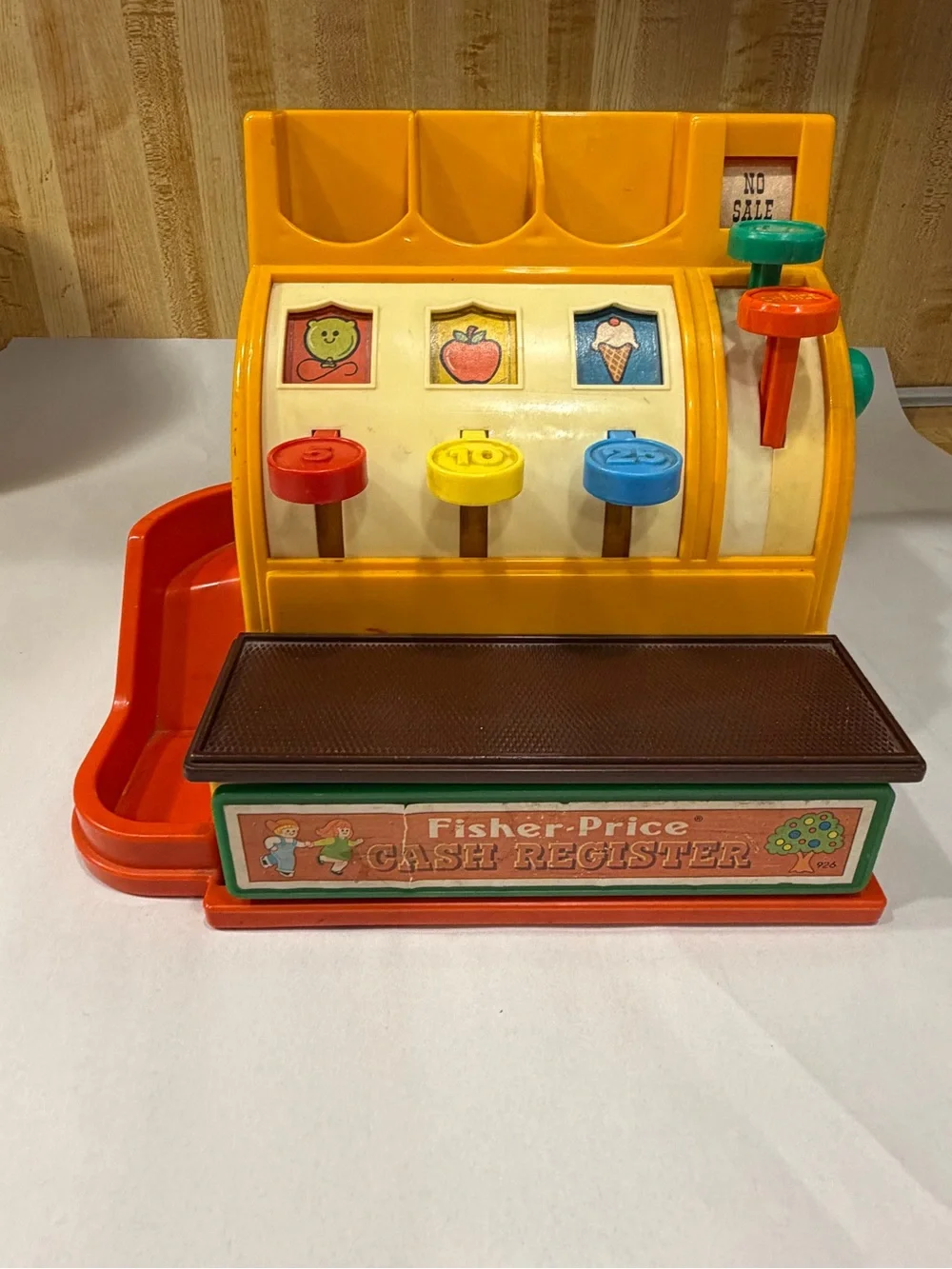 Vintage 1974 Fisher-Price Cash Register With Original Coins